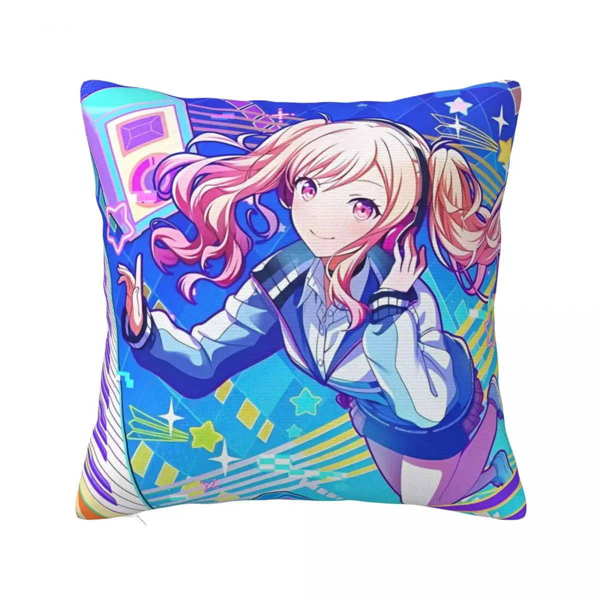 P-Project SekaiS Music Game Pillowcase Soft Polyester Cushion Cover Gift Pillow Case Cover Home Dropshipping 40*40cm