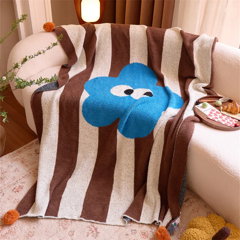 

Sherpa Fleece 130x160cm Reversible Throw Blanket | Ultra Soft Couch Bed Decor Blanket for Sofa | Home Decor Thermal Blanket