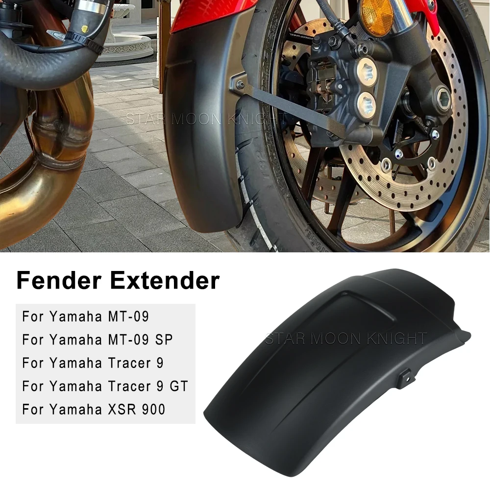 Tracer9 Front Fender Extensions For Yamaha Tracer 9 GT XSR 900 XSR900 MT-09 SP MT 09 Motorcycle Fender Extensions