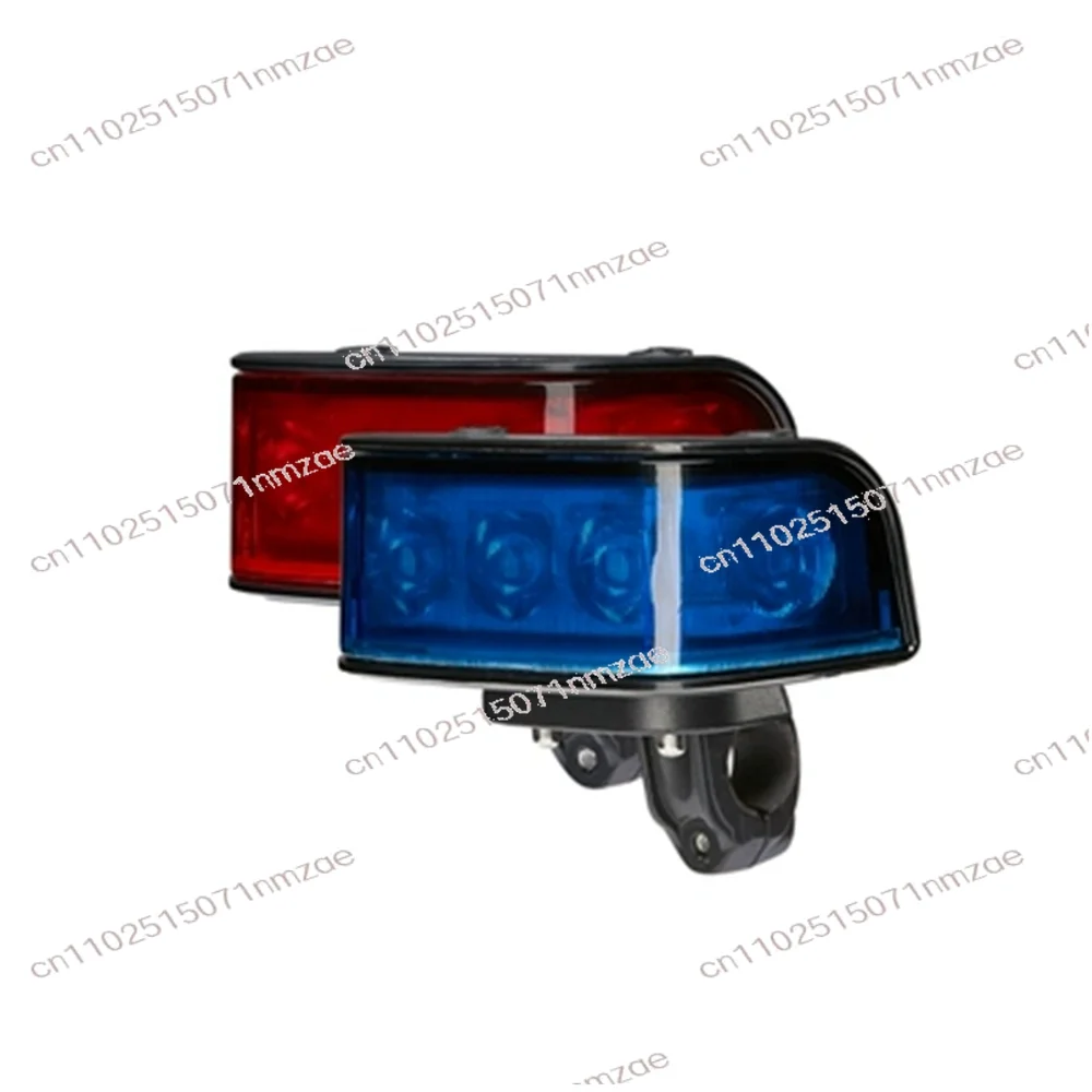 12V Motorcycle Light Modification Accessories LED Red Blue Strobe Warning Light for Iron Cavalry