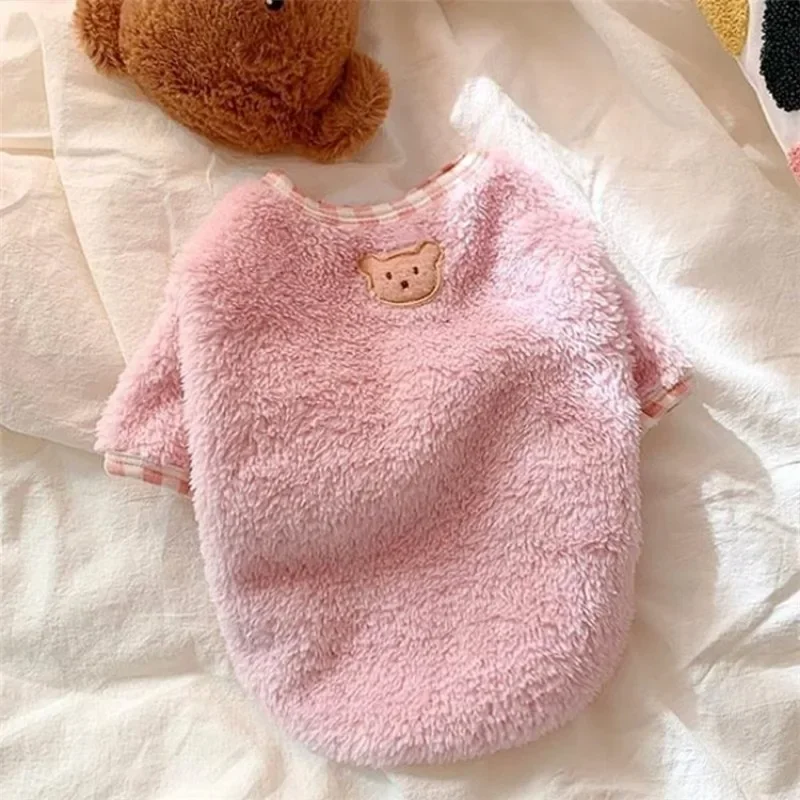 Ropa para perros, mono de felpa para otoño e invierno, pijamas dulces, jersey para cachorros y gatitos, Chihuahua, caniche, Одеж Бsis Для С®???к