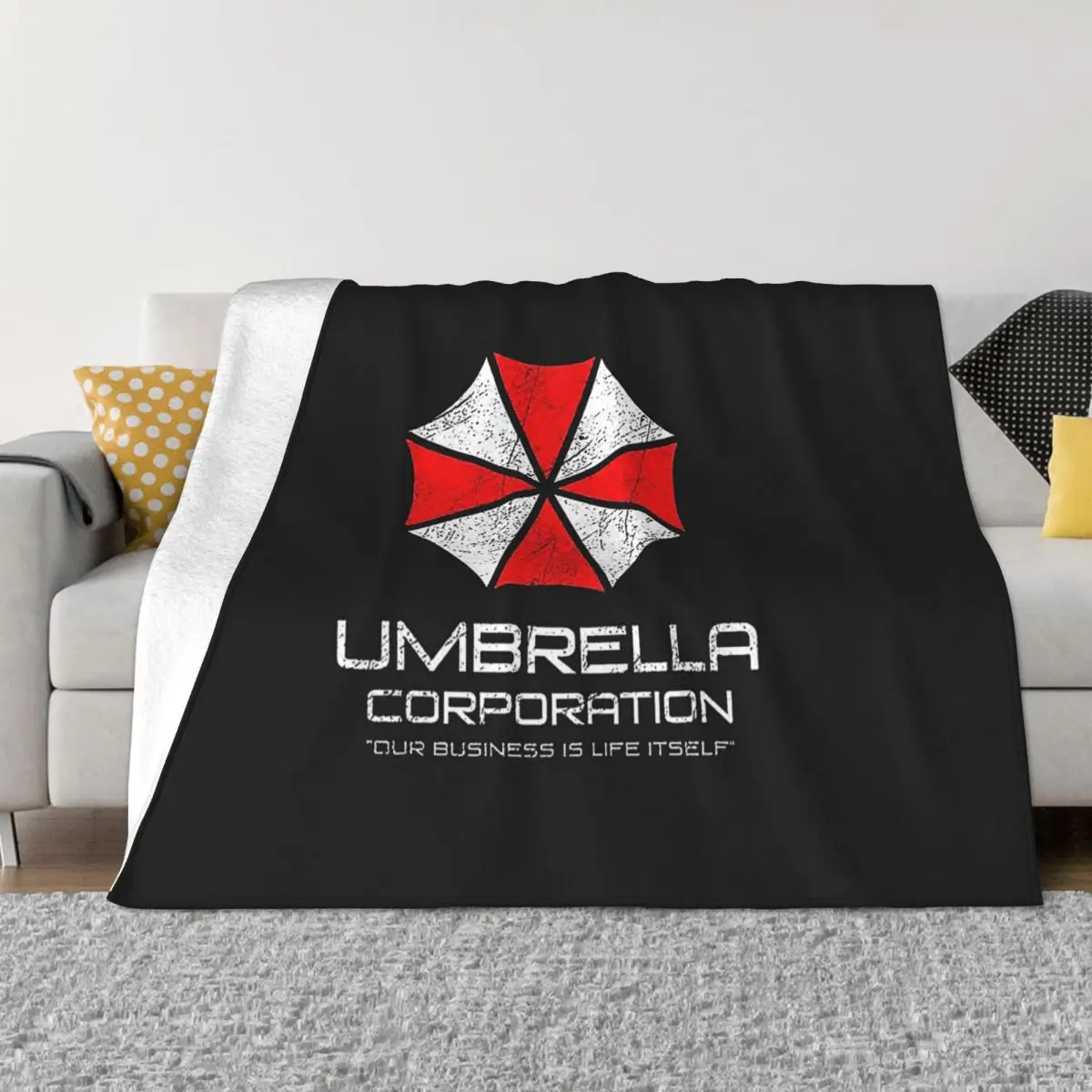 Resident Evil Ultra-Soft Micro Fleece Blanket Black Flannel Blanket