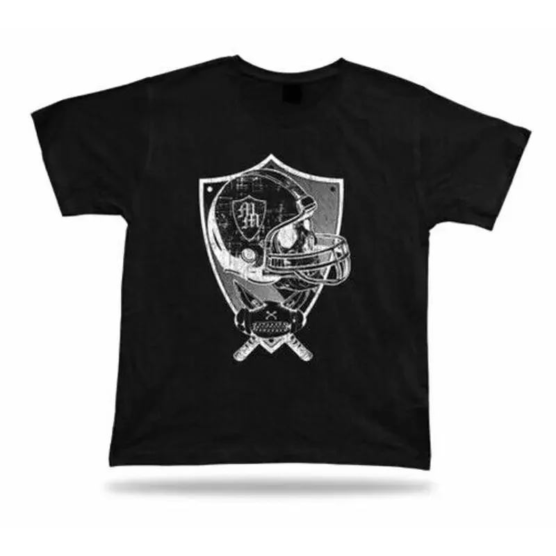 Undead Calcio Rugby Player Teschio Testa Design Unico Speciale Compleanno Regalo T shirt
