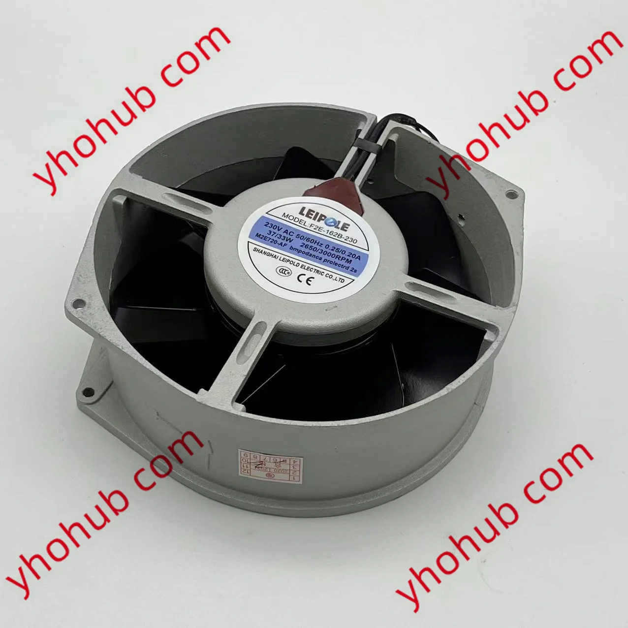 

LEIPOLE F2E-162B-230 AC 220V 47/41W 0.33/0.28A 172x172x55mm Server Cooling Fan