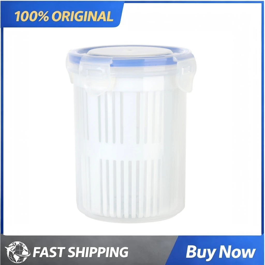 Caixa de decapagem de vegetais, recipiente de fermentação selado para picles/saladas, plástico sem bpa com cesta de drenagem, caixa de armazenamento de cozinha