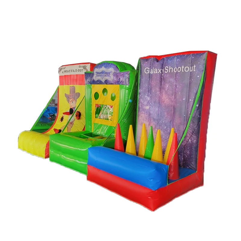 Inflatable Sport Game 3 in 1 Throwing Game Inflatable Team Building Games