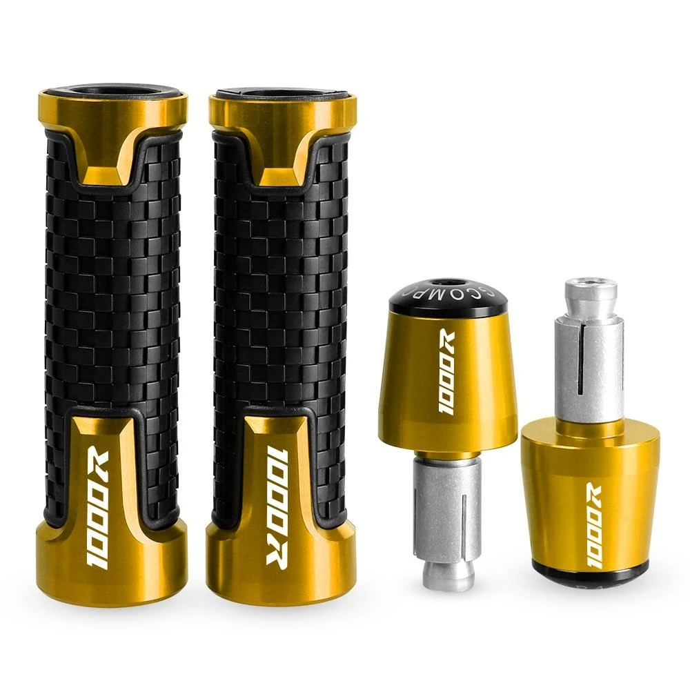 

Motorcycle Accessories For KAWASAKI 1000R 1000SX ER5 2017 2018 2019-2021 7/8" 22MM Handlebar Hand Grips Handle Bar End Cap plug