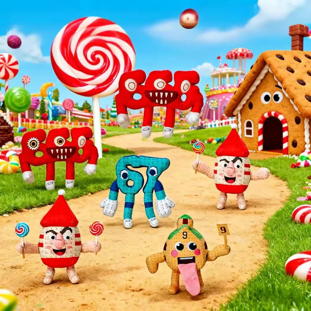 25 cm/9,84 Zoll 67 Sahur Steal A Brainrot Anime-Spiel Plüschtiere Blaue lange Arme und Beine Kuscheltiere Plüschtiere Lustige Stoffpuppe