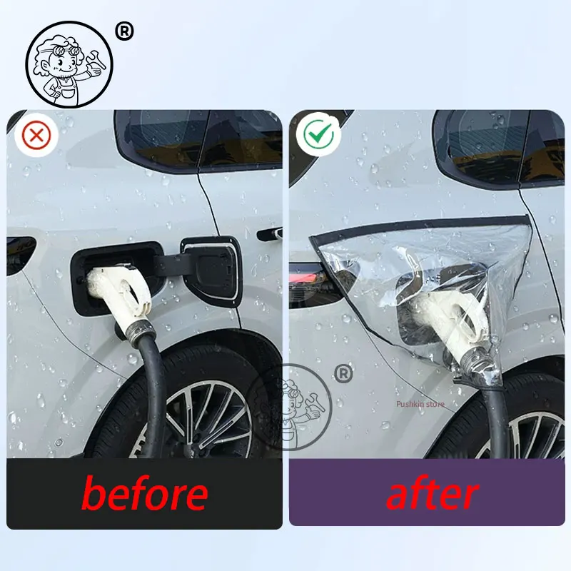 For leapmotor B10 2025 2026 Car New Energy Vehicle Charging Port Rain Cover Waterproof Portable Anti-leakage Accessories