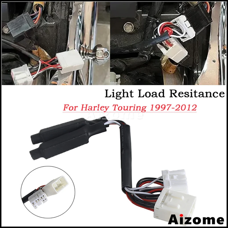 8 Pin LED Blinker Turn Signals Load Equalizer Resistor For Harley Electra Road Street Glide Road King CVO Softail Dyna Sportster
