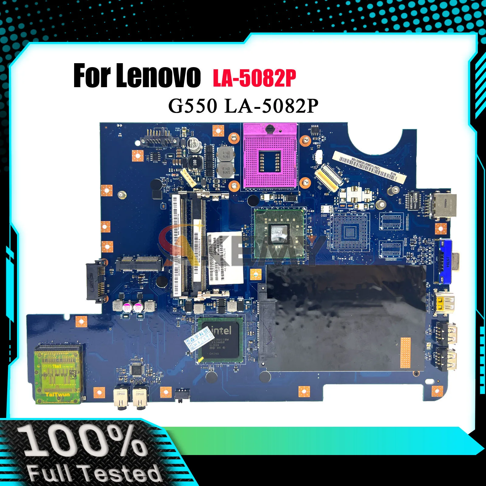 

Laptop Motherboard LA-5082P For Lenovo G550 with GM45 DDR3 100% Fully Tested