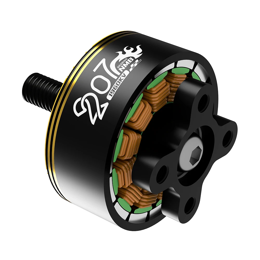 جديد سبائك التيتانيوم رمح 2207 1960KV 4 ~ 6S يبو فرش السيارات 5 مللي متر رمح مناسبة 5 بوصة المروحة زهرة يطير عبور الطائرة بدون طيار
