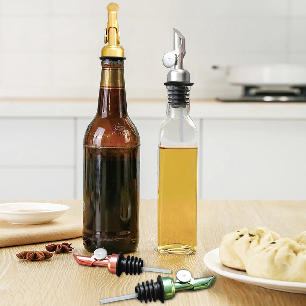 Oil Bottle Stopper Cap, Dispenser, Sprayer Lock, Wine Pourer, Sauce Nozzle, Liquor, Leak-Proof Plug, Kitchen Tools, 1Pc