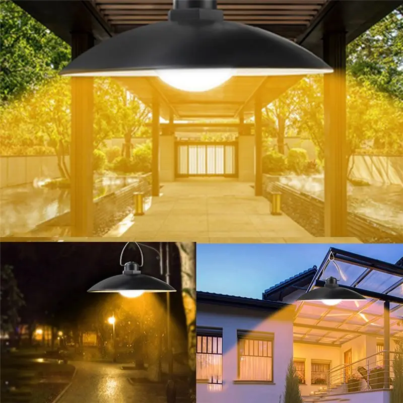 A01F-Solar Pendant Light With Remote Control Outdoor Indoor Solar Lampline Solar Lighting For Camping Garden Yard