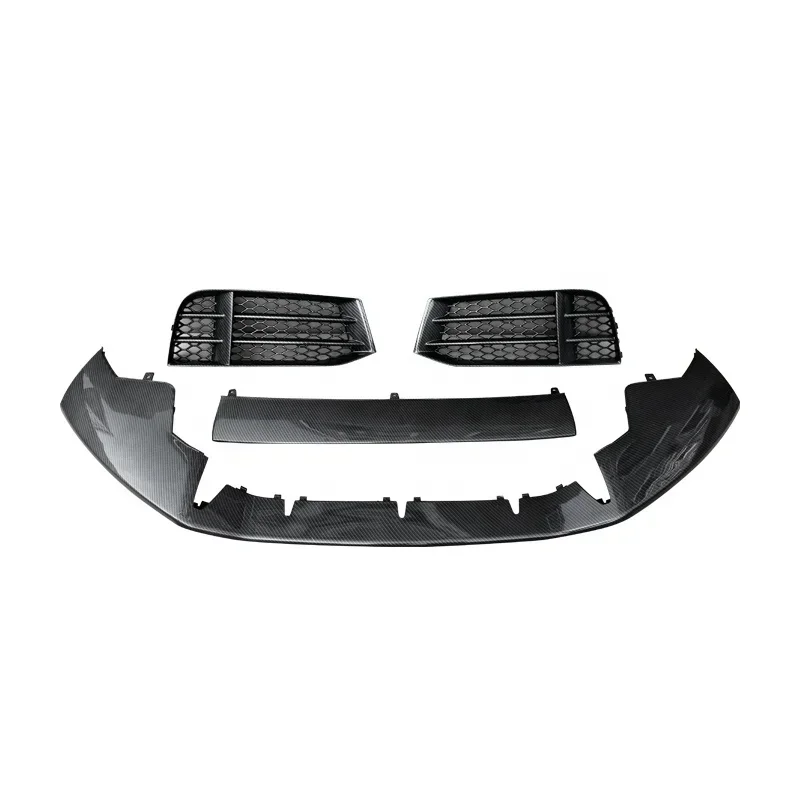 For 2008-2016 RS5 front bumper carbon fiber diffuser spoiler front lip customcustom