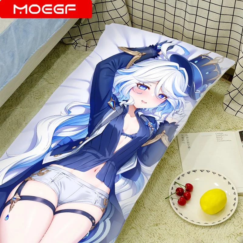 

Genshin Impact Furina de Fontaine Dakimakura Otaku обнимающая наволочка для тела аниме девушки постельное белье наволочка персиковая кожа