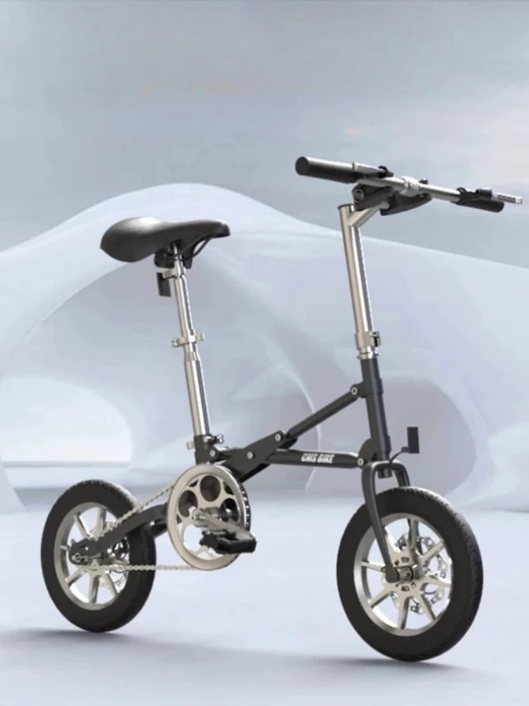 AliExpress NONE Quick Folding Variable‑Speed Bicycles 14 Inch Compact Lightweight Bike Portable Adult Men Women Universal Bicycle Commuting Tool