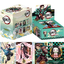 Nowa karta Demon Slayer Tanjirou Nezuko Kanroji Mitsuri Decisive Anime Character Trading Collection Card Kids Game Toys Gifts