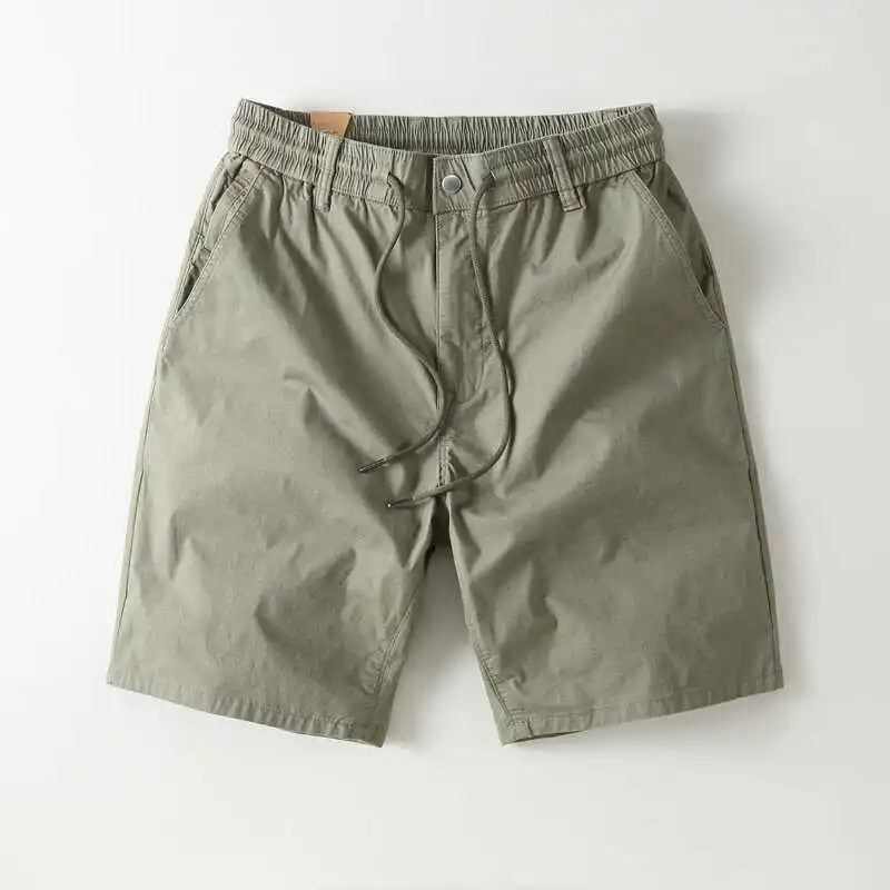 Lightweight Quick-Dry Workwear Shorts Men's Summer Loose Fit Outdoor Casual Four-Five Length Breathable Straight Leg Pants