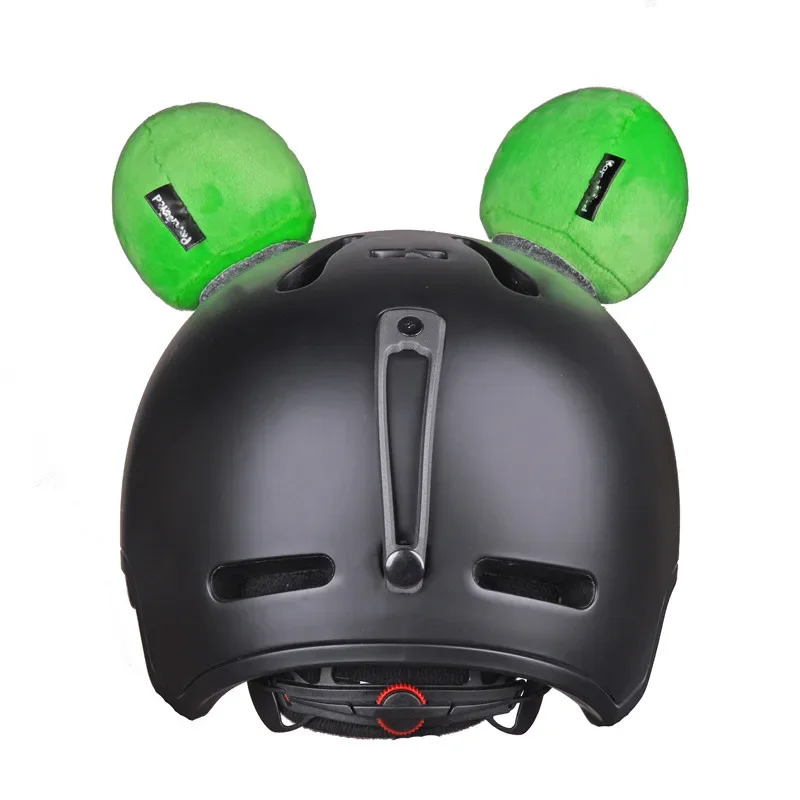 Follow Stickers Cute Helmet Frog Eyes Crown Bull Horn Decoration Scooter Motorcycle Rabbit Ears Full Helmet Horn