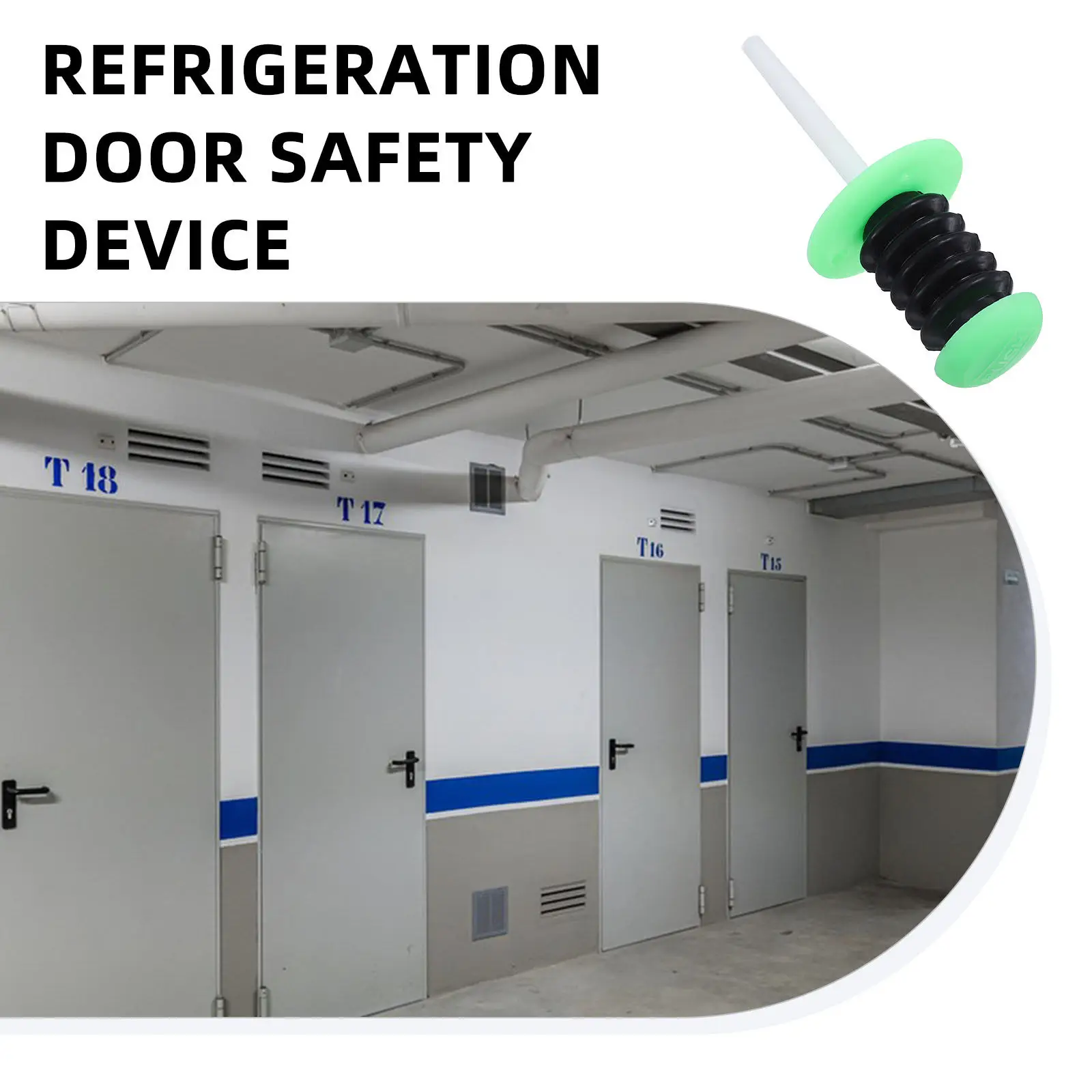 

Freezer Door Safety Lock Less Than 10Cm Thickness Cooler Door Emergency Release Industrial Oven Cold Storage Safety