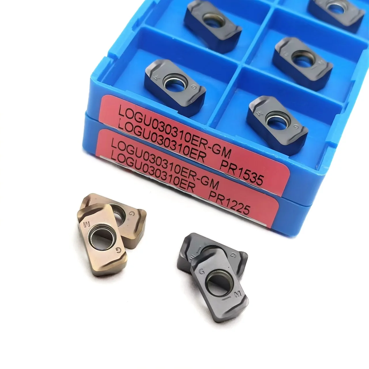 10PCS LOGU030310ER-GM PR1225 LOGU030310ER-GM PR1535 Carbide Inserts Fast Feed Milling Inserts Tools LOGU030310ER Milling inserts