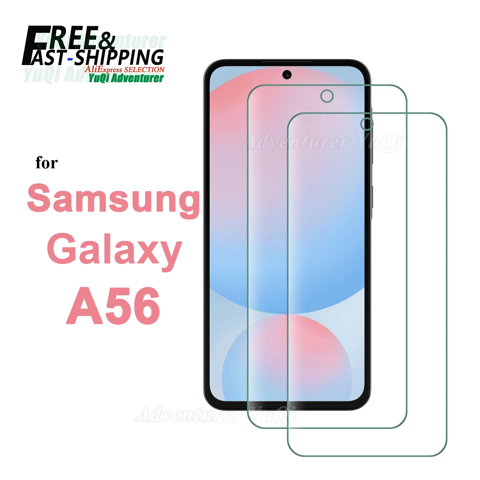 

Screen Protector For Samsung Galaxy A56 5G Tempered Glass HD Crystal Mica 9H Anti Scratch Case Friendly Clear