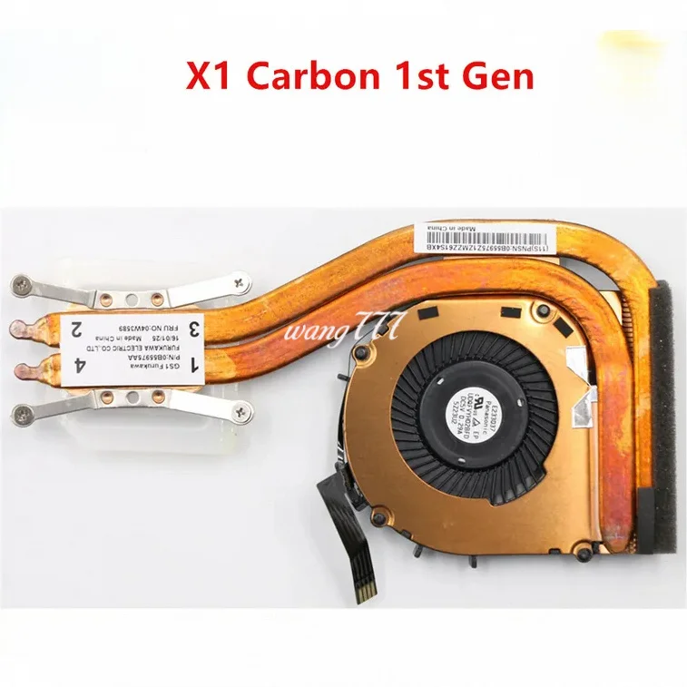 For Lenovo ThinkPad X1 Carbon 1st Gen Type 34xx Laptop CPU Heatsink Fan 04W3589