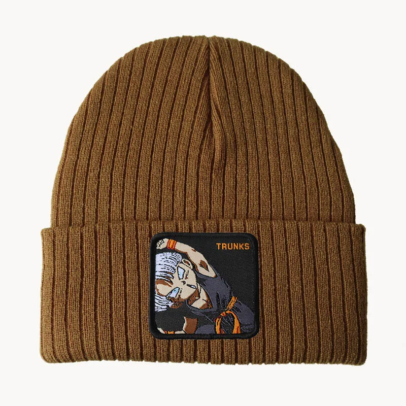 Modna czapka jesienno-zimowa z serii Dragon Ball czapka z dzianiny w stylu Hip-Hop modna czapka z daszkiem