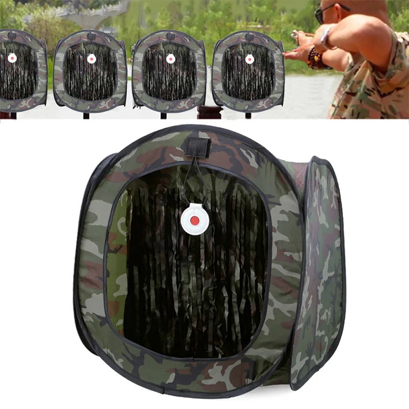 Portable Foldable Camouflage Recycle Ammo Slingshot Shoot Target Box Airsoft Target Case for Outdoor Hunting Shooting Training