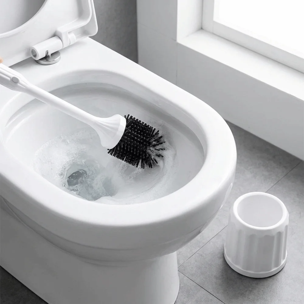Detachable Replacement Heads Electric Toilet Cleaning Brush Sturdy Structure Long Service Life Toilet Cleaning Brush