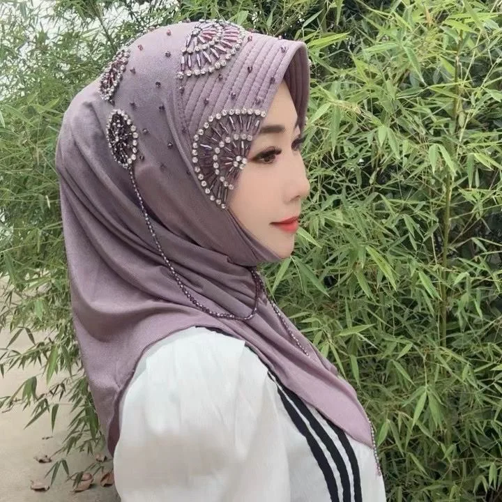 Sweet Girls Dubai Moslem Girls Instant Hat Hijab Turban