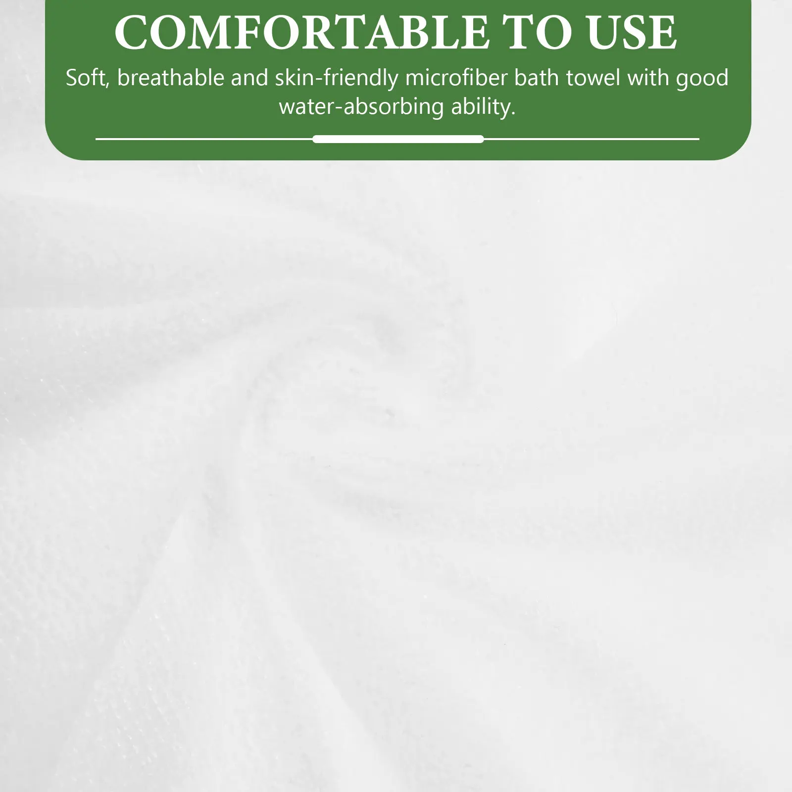 Women's Microfiber Shoulder-Straps Bath Towel Dress Bathrobe Free Size White Soft Skin-Friendly Absorbent Beach Shower Spa Wrap