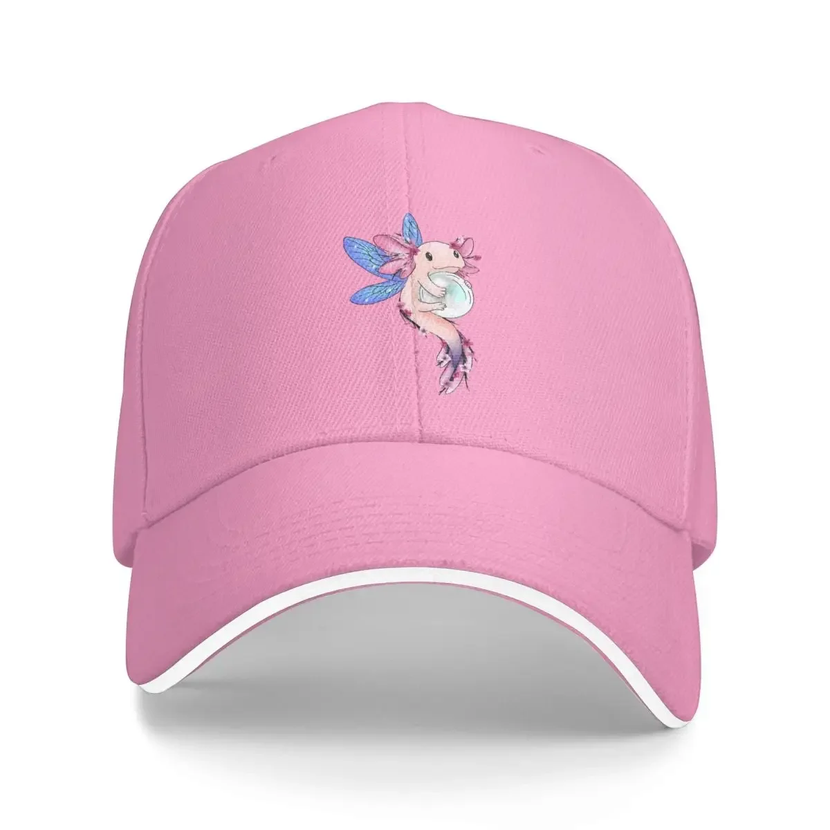 Blossom Fairy Axolotl Baseball Caps Hip Hop Animal Sandwich Caps Men Women Polyester Hats Cap Sport