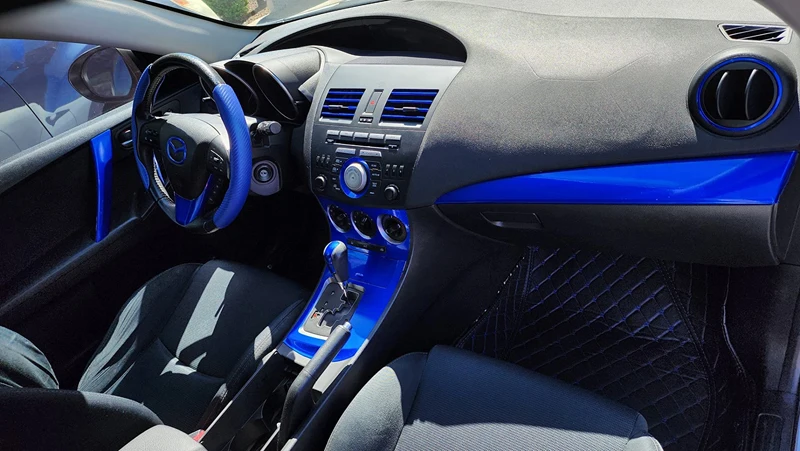 Premium Candy Gloss Metall Dunkelblauer Vinyl Car Wrap Klebefolie Aufkleber mit Air Release Bubble – Detail 5