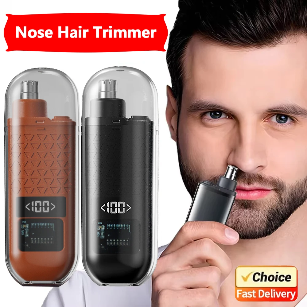 

2026 New Nose Hair Trimmer Portable Mini Nose Ear Hair Trimmer Rechargeable Trimmer for Men Painless Safe Personal Grooming