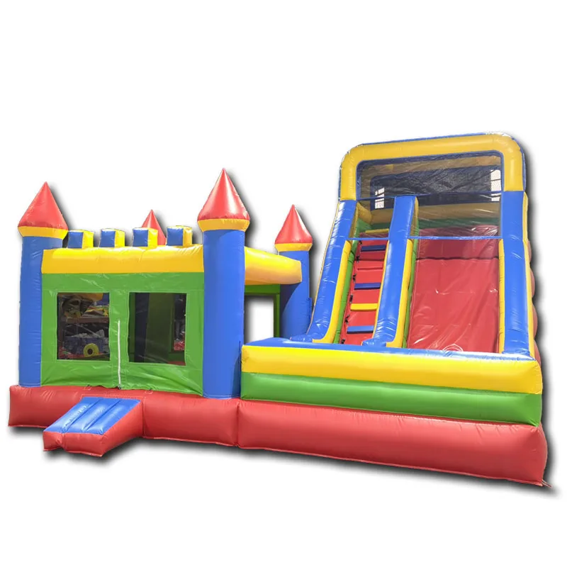 

2024 Wholesale Inflatable Castle With Water Slide Dry And Wet Combo Custom Inflatable Bounce House For Wedding Party