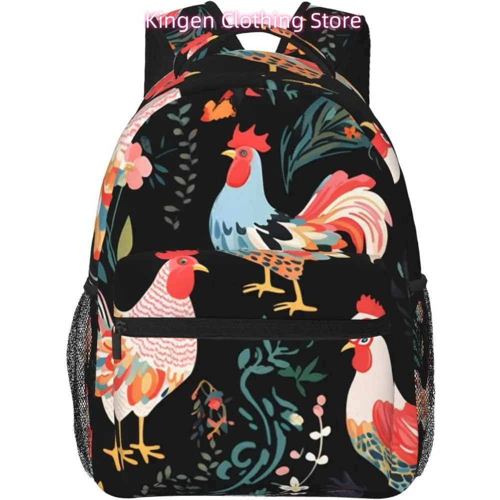 

laptop bag back to school Rooster Plant Lightweight Laptop Backpack Lightweight Multipurpose Travel Casual Daypack Unisex Colleg