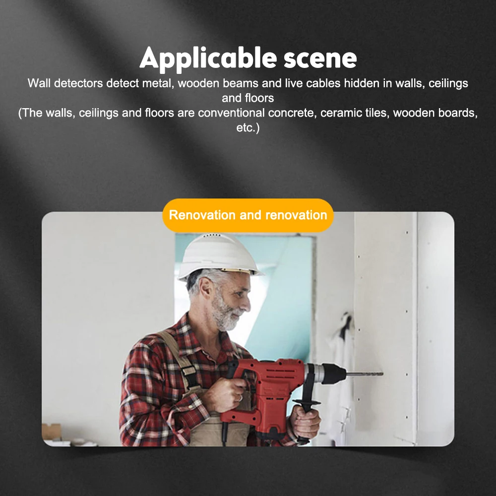 多機能壁探知機,5 in 1,ハンドヘルド金属探知機,スタッド,木材,電子測定器