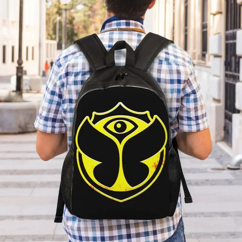 Custom Tomorrowland Backpack Women Men Casual Bookbag for College School Belgian Electronic Dance Music Festival Bags