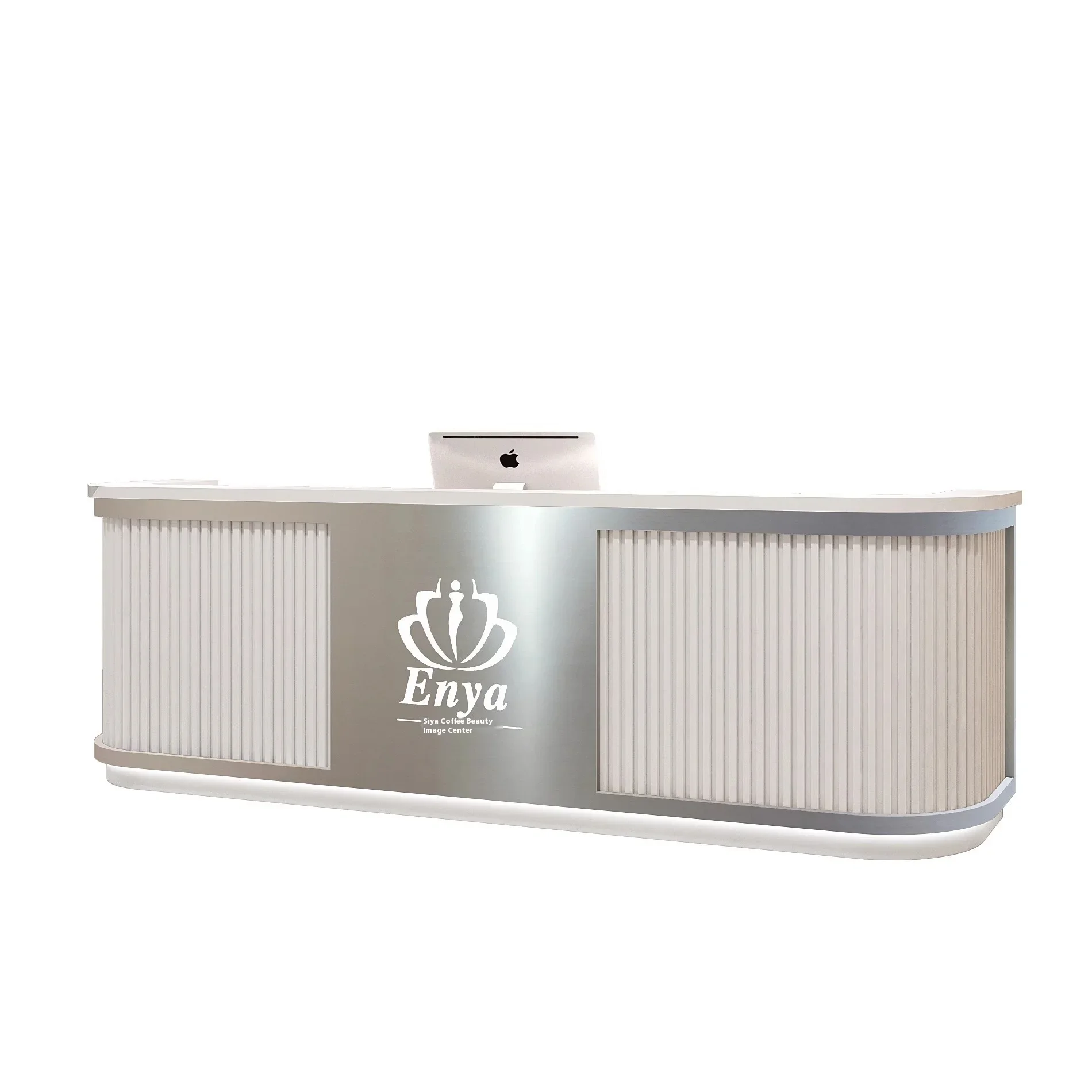 

# Hot For Minimalist Modern Stainless Steel Reception Desk Small Internet Celebrity Clothing Store Beauty Salon Counter Front De