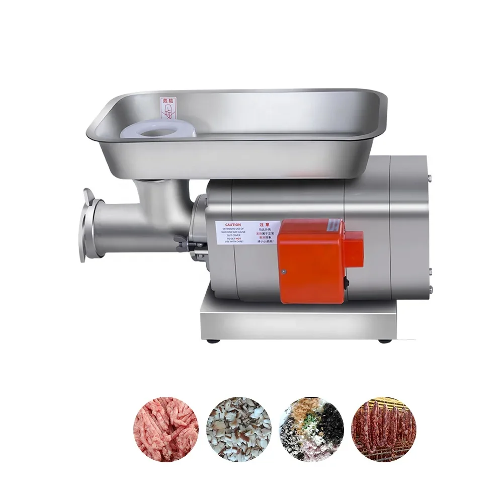 Commercial Electric Meat Vegetable Mincer Grinder Stainless Steel Chopper Machine Home Farm Restaurant Use New Used Gear