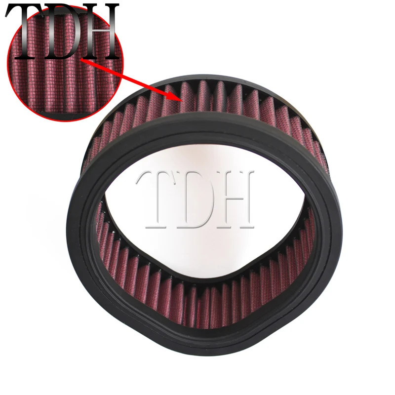 Motorcycle Washable Reusable Intake Cleaner Air Filter For Harley S&S Super E and G Carb Carburetors With Teardrop Air Cleaner