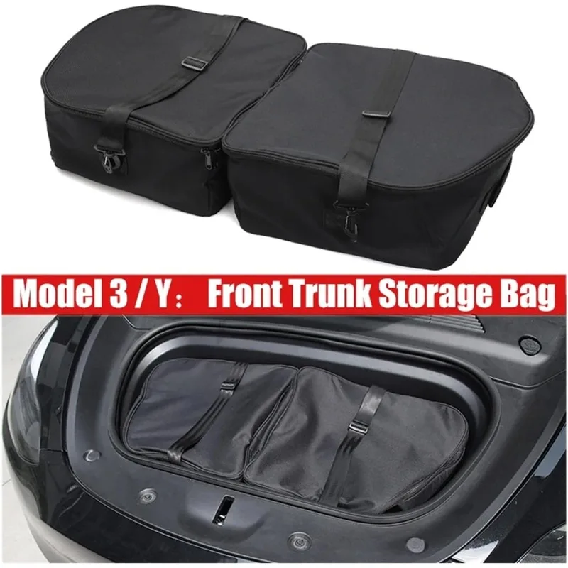 

For Tesla Model 3 Y Accessories Durable Waterproof Frunk Cooler Organizer Insulation Cooler Bag Front Trunk Storage Organizers