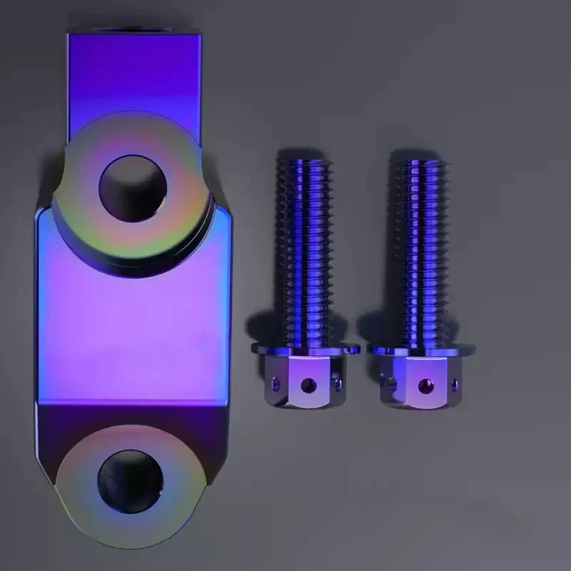 Super Ebike Electric dirt bike Ultra Bee Aftermarket Mirror Mount Electroplated Titanium-Colored Aluminum Alloy CNC Mirror Mount