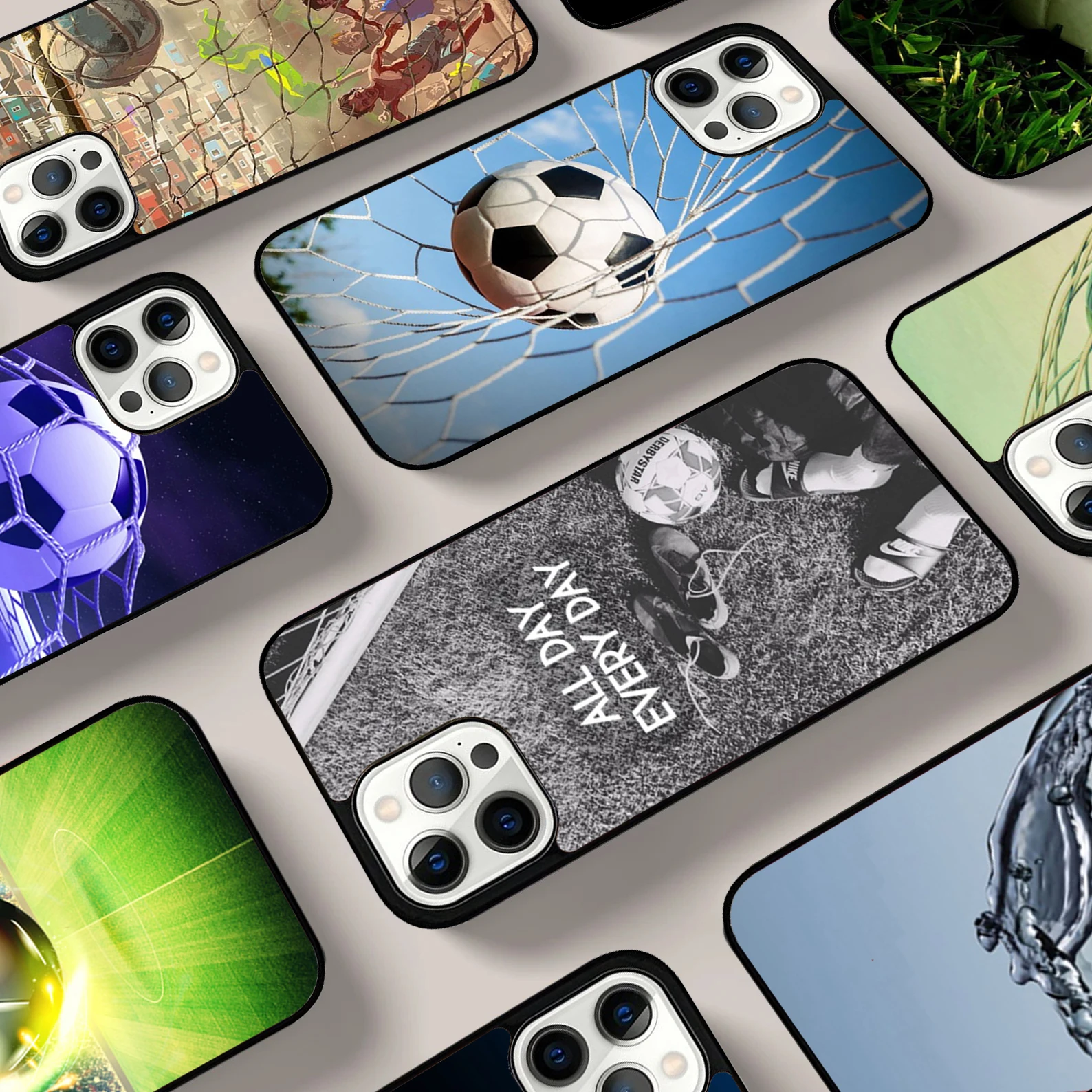 Funda de teléfono con balón de fútbol para iPhone 17 Air 16 15 14 13 12 11 Pro Max Max Plus