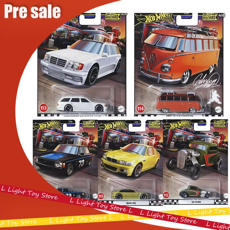 Hot Car Garden Route Series Car Models Boulevard 23 Mix 5 - 2024 Gjt68 Z 1/64 Diecast Vehicle Model Cars Toys For Boys Gift