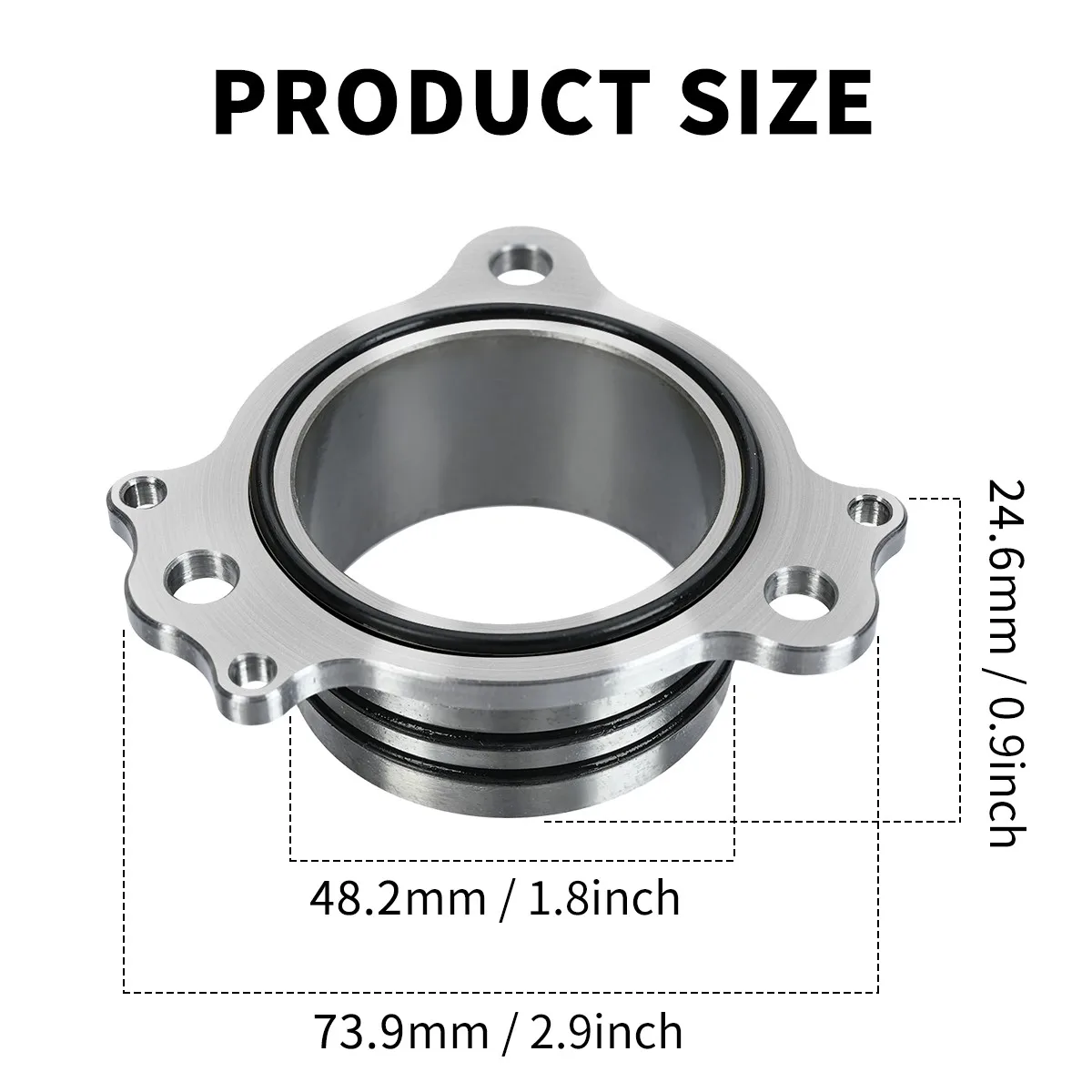 Motorcycle Engine Exhaust Manifold O-rings Pipe Silver Replacement For Honda CR125 1990 1991 1992 1993 1994 1995 1996-2002 - view 6
