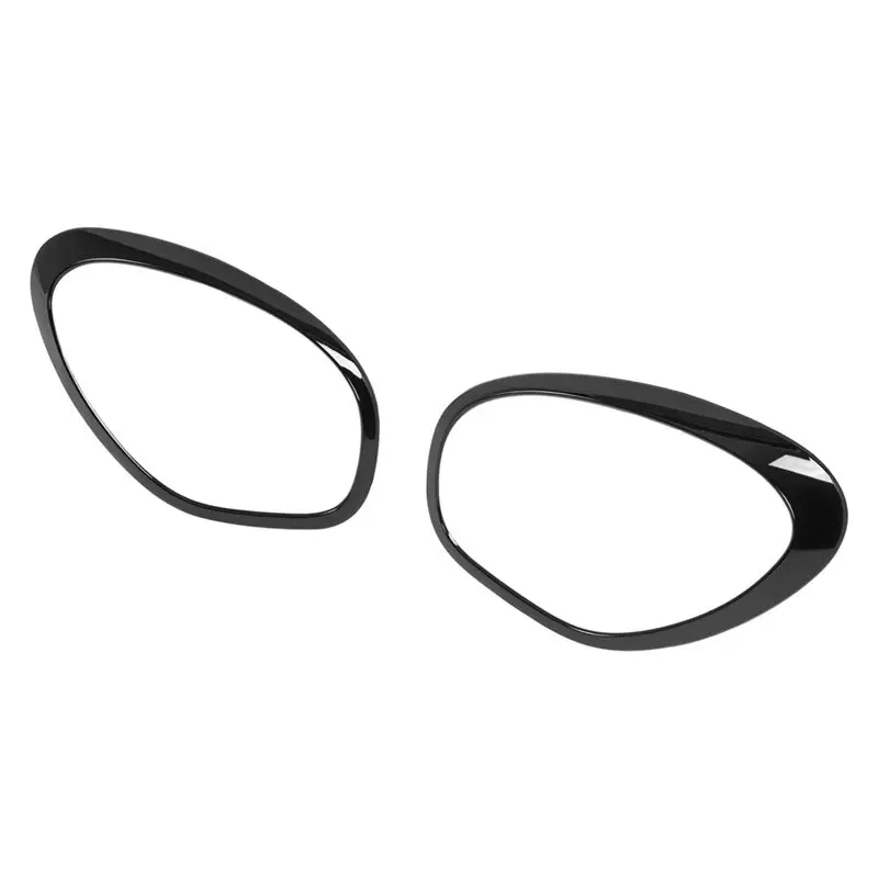 Black Headlight Trim Ring Bezel 2X Set Part Numbers 51139812899 51139812900 For Mini Cooper Countryman R60 2011-2016