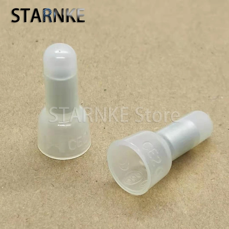 100PCS Nylon Nipple Crimp Cap CE-2X Quick Connection Terminal Head Closed Terminal Wiring Cap